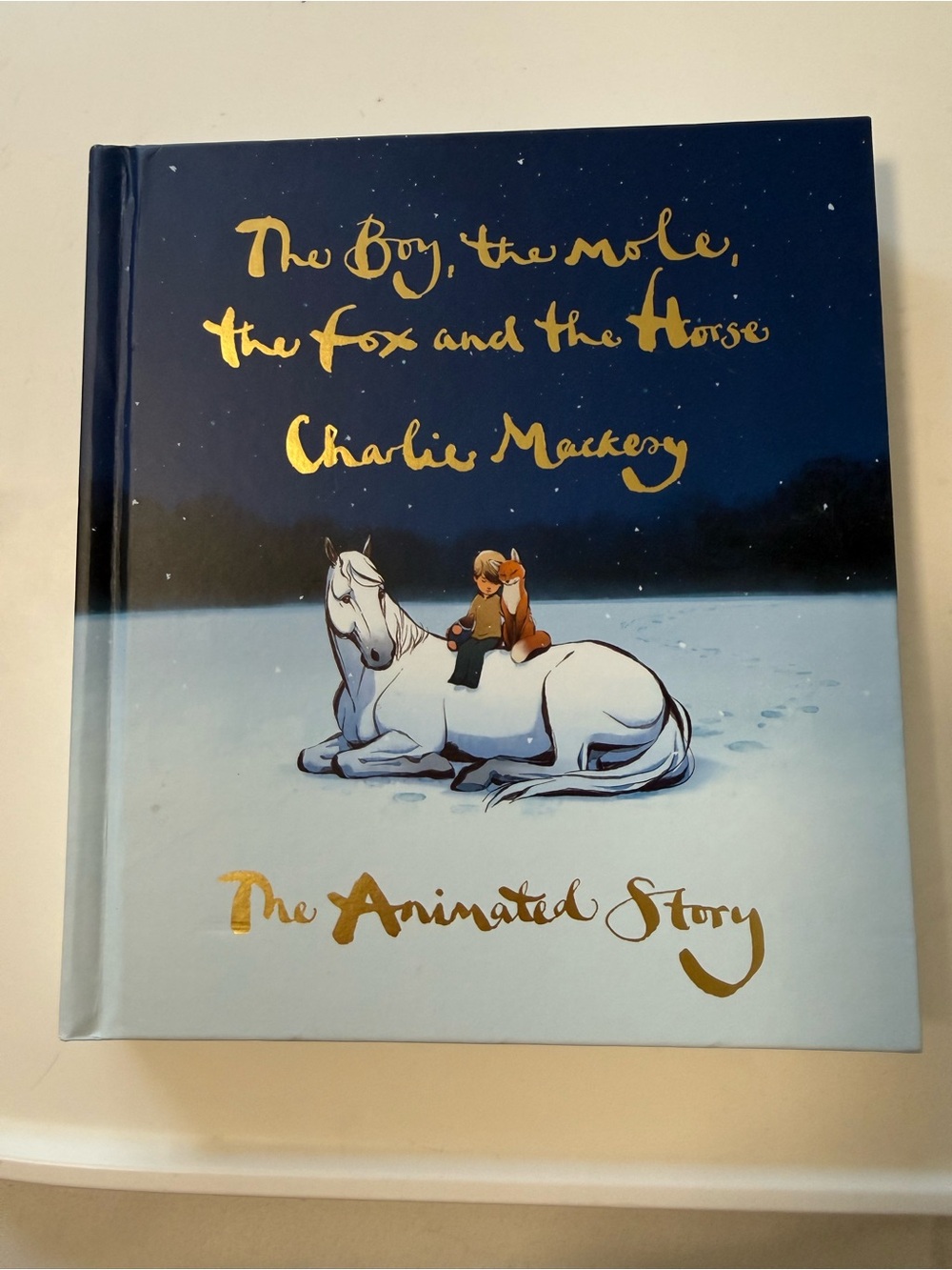 Charlie Macey, the boy, the mole, the fox and the horse hardback animated book